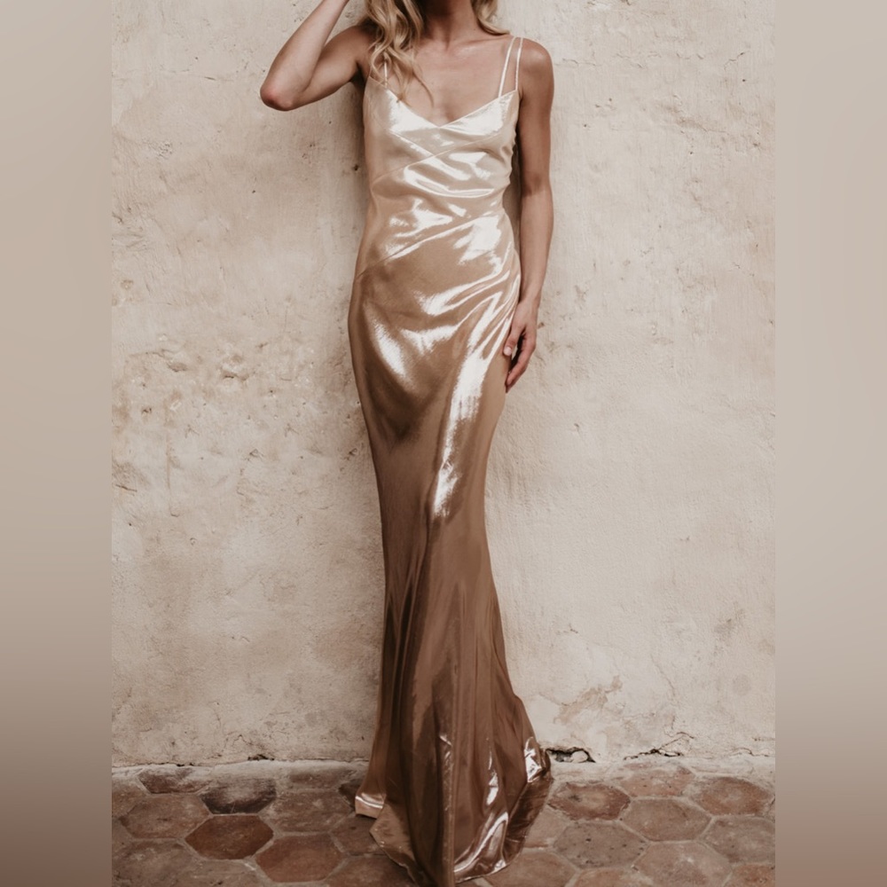 Galia Lahav Lilou Dress Gold evening gown